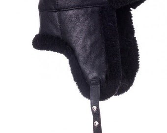 bomber crew beanie hat with full face covering