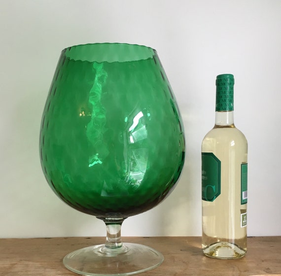 Oversized Ornamental Wine Glass Vase By Beauobjetvintage On Etsy