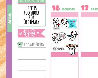 Munchkins - You Can Do It! Motivational Planner Stickers (M126)