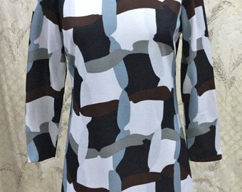 Vintage 1970s Mod Dress, 1970s Mini Dress