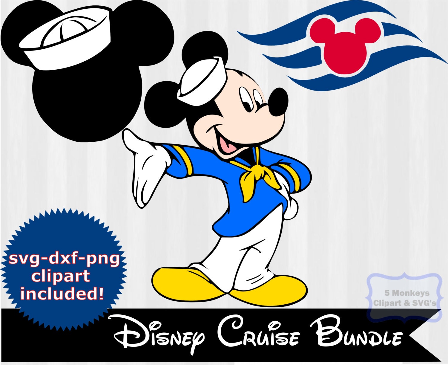 Download Disney Cruise svg Sailor Mickey Mouse SVG svg by 5StarClipart