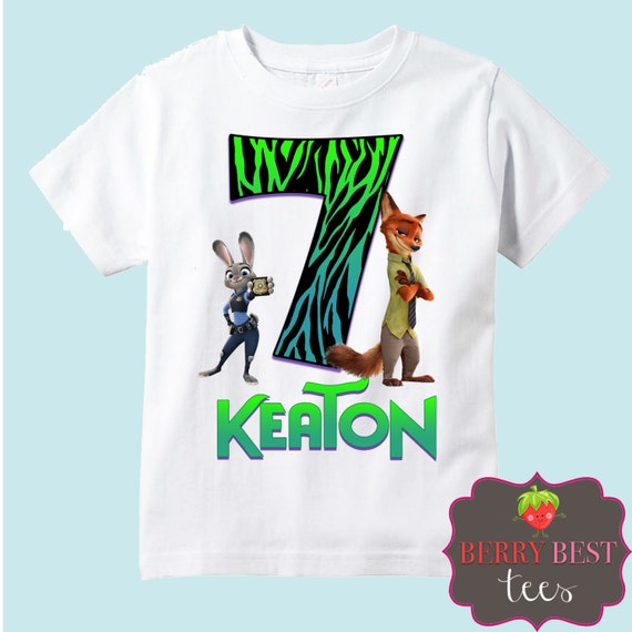 zootopia birthday shirt