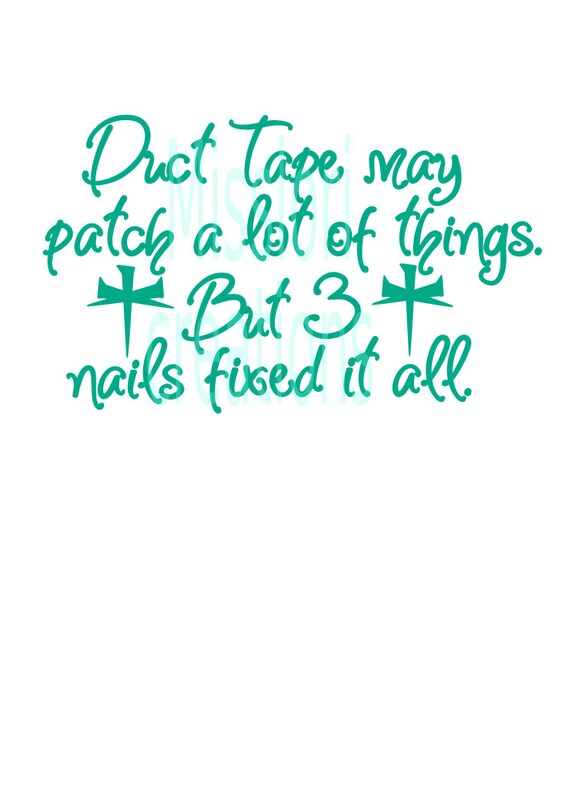 Duct Tape Jesus SVG Cut file Cricut explore filescrapbook