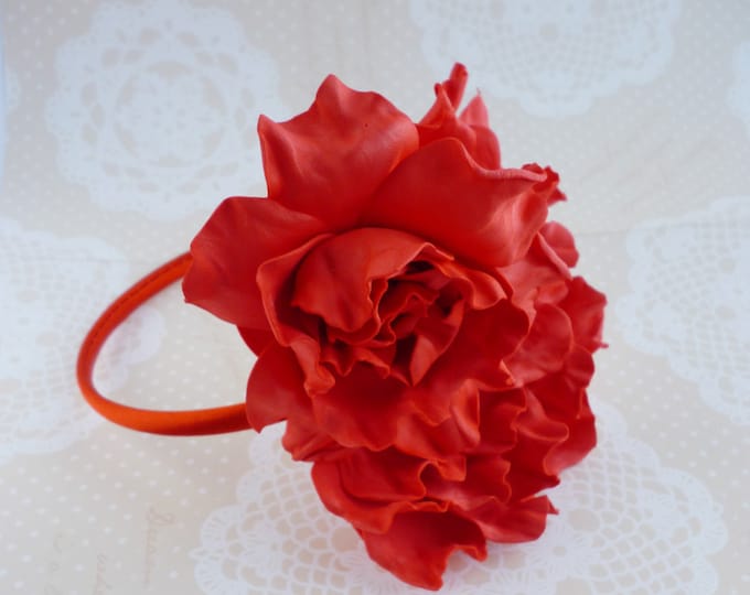 Valentine Rose Red Heart Headband Flower Crown Festival Floral Crown Bridal Headband Red Love Heart Wedding Red Headdress Sexy Gift Event