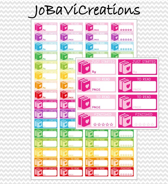 Printable Book Stickers | book reading planner stickers printable reading stickers Printable Book Stickers | book reading planner stickers printable reading stickers