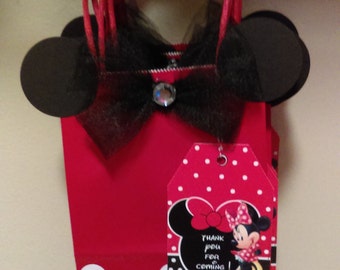 Minnie Mouse favor bags