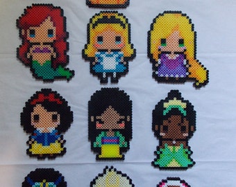 Disney princess perler bead | Etsy