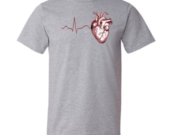 Ekg t shirt | Etsy