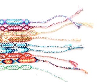 Threads of Hope Flat and Round Handmade Adjustable Woven Friendship Bracelets - Wrap Bracelets - Friendship Jewelry - Charity Gifts