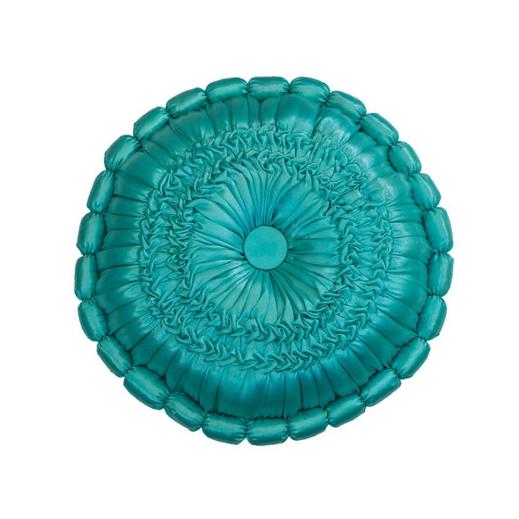 Items similar to Decorative Round Throw Pillows - Aqua - Home Decor - Wedding Decor - Kids Room ...