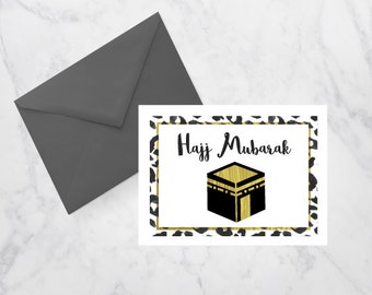 Hajj Mubarak Printable Greeting Card