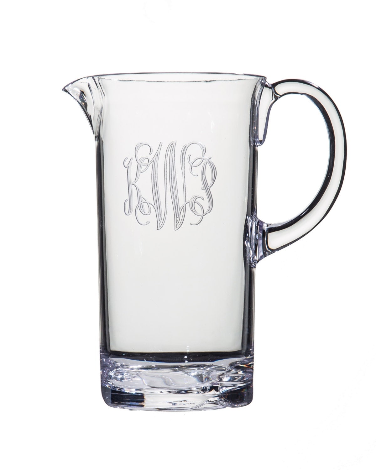 Monogrammed Acrylic Pitcher Engraved Tea Pitcher