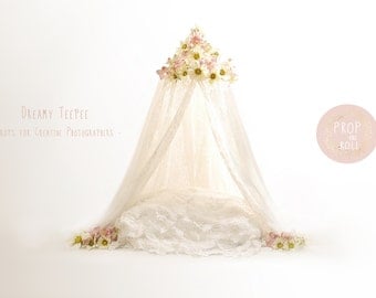 Digital Backdrops, Newborn digital DESIGN newborn digital backdrop, teepee prop, baby teepee,photographie bébé, Neugeborene