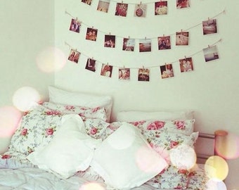 Personalised Peg and String Photograph Display - 24 Photos