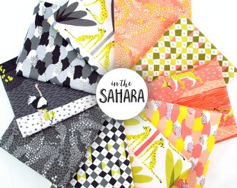 In the Sahara Fat Eighth Bundle - by Katy Tanis for Blend Fabrics - full collection 10 piece fat eighth bundle