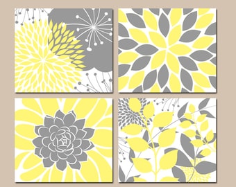 Yellow Wall Art gray wall art | etsy Yellow Wall Art gray wall art | etsy
