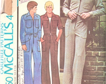 Simplicity 8724 1970s Mens Lined JACKET and VEST by mbchills