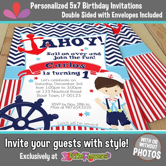 Double Sided Birthday Invitations 6