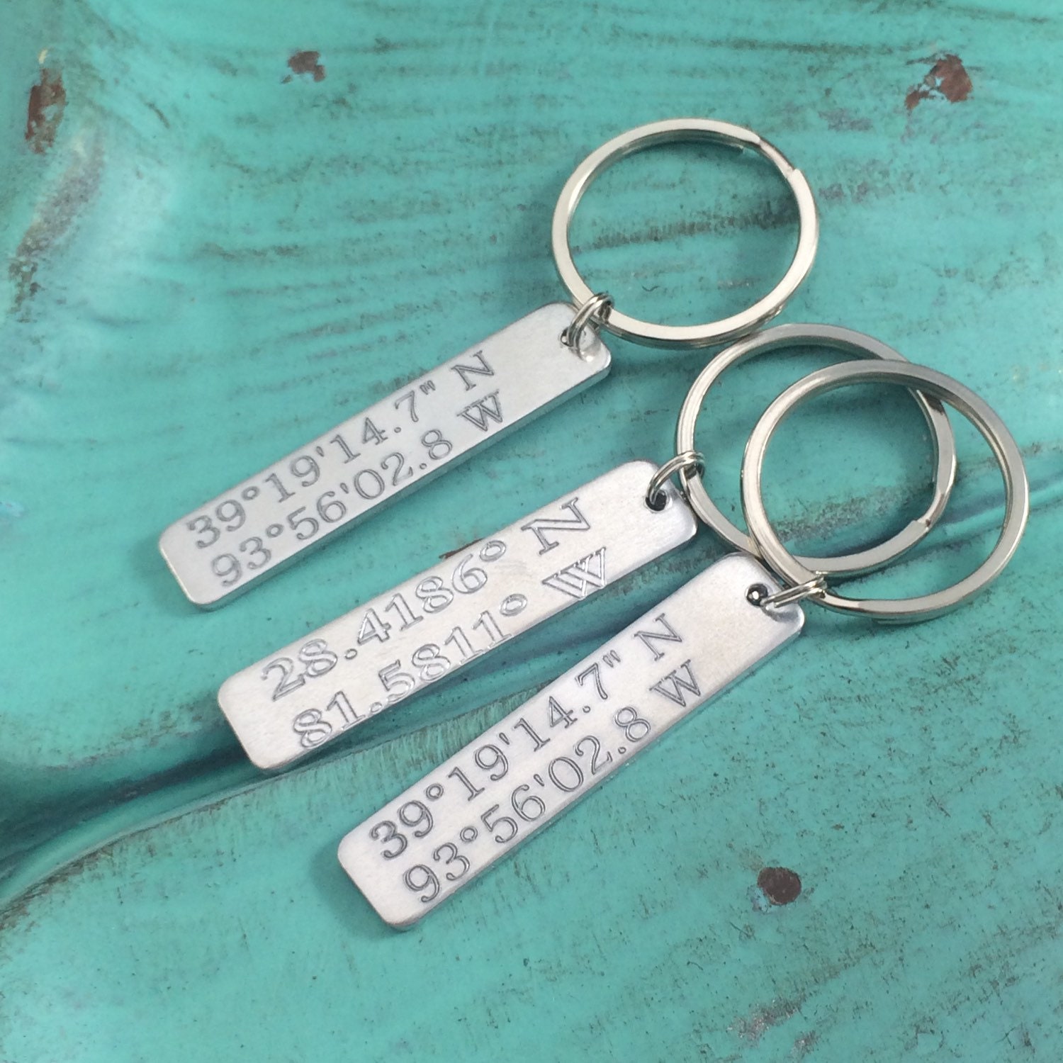 Personalized Key Chain Engraved Key Chain by LoraDouglasJewelry