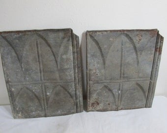 Antique Ceiling Tile Architectural Salvage Galvanized Tin