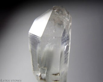 Rare Blue Tara Quartz Crystal with Riebeckite & Olenite Tourmaline // Third Eye Chakra // Crystal Healing // Mineral Specimen