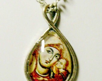 Madonna and child necklace - AP17-806