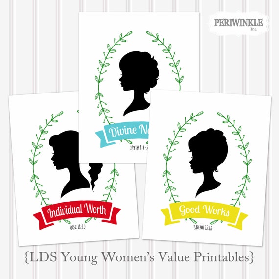 LDS Young Women's Values-Printable Set-Includes all