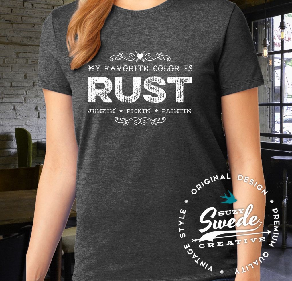 rust colored tshirts