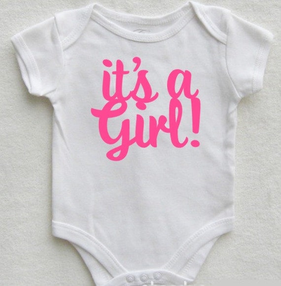 Gender Reveal Onesie Gender Reveal Announcement Baby by nolaonesie