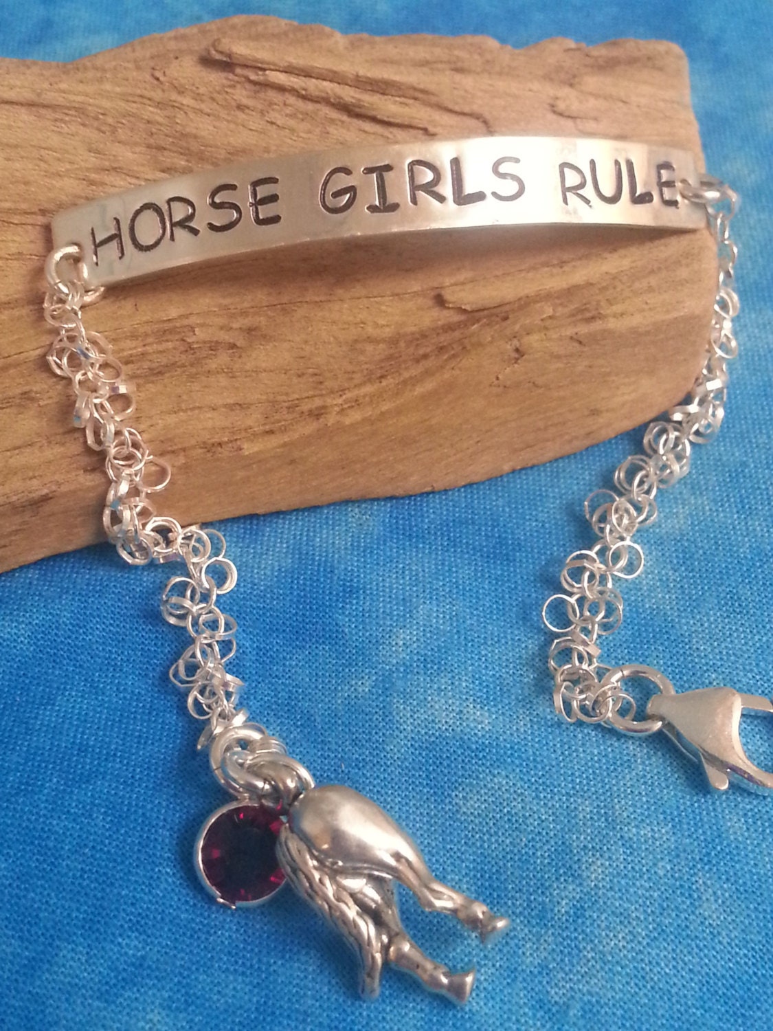 Sterling Silver Horse Bracelet