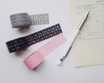 The Periodic Table of Elements Washi Stationary Tape