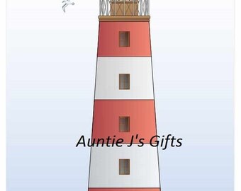 Cross Stitch PATTERN graph for lighthouse