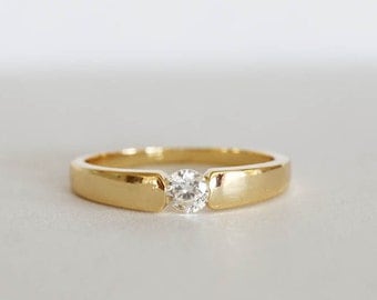 cz 18 kt gold filled ring stacking ring size 65 fake diamond ring engagement ring - Fake Wedding Ring cz 18 kt gold filled ring stacking ring size 65 fake diamond ring engagement ring - Fake Wedding Ring