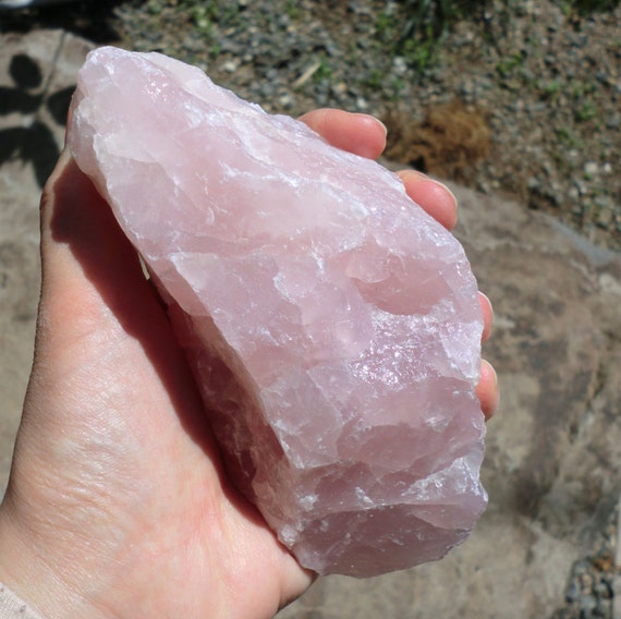 Large Rough Rose Quartz from South Dakota raw rose quartz