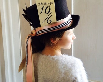 Mad hatter Alice in Wonderland / through the looking glass top hat
