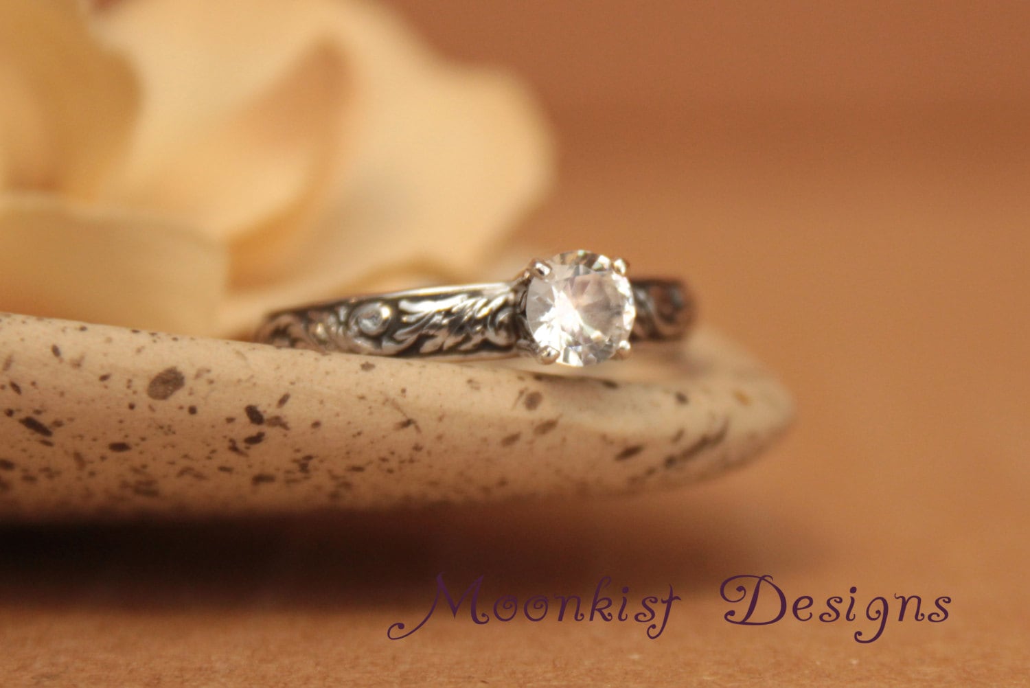 white sapphire engagement rings uk