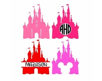 Disney Castle Svg, Princess Svg, Princess Castle Svg, Monogram Svg, Disney Svg, Minnie, Magic kingdom, Svg Files