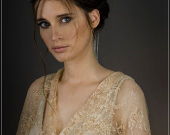 Lace Bridal Shrug/ Shawl. Welding Champagne Bolero. Fashion Accessories, Lace 4 Options Shawl- Shrug, Shawl, Twist And Circle Scarf DL131