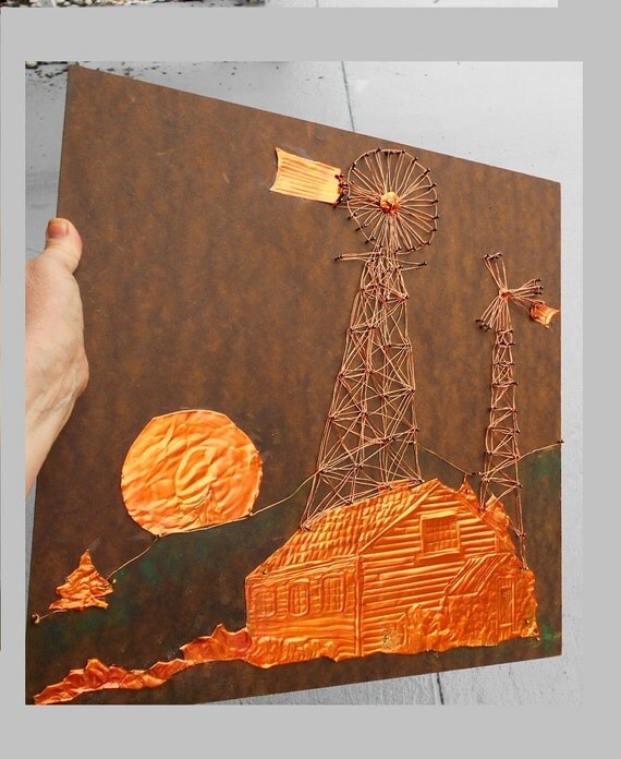 Copper & Wire String Art This Ol Farm.