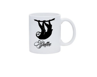 Sloth Coffee Mug - Sloth Mug - SLOFFEE Coffee Mug - 11 oz White Mug