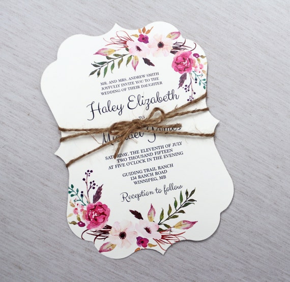 Boho Chic Invitations 6