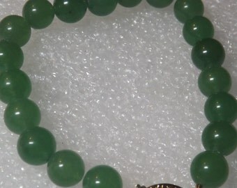 Green jade bracelet, green bracelet, jade bracelet, preppy bracelet, resort jewels, prom jewels, ren faire jewels, wedding bracelet