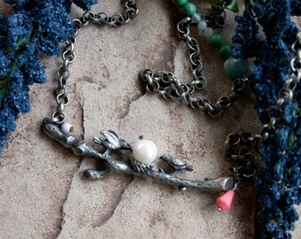 Bird's nest necklace
