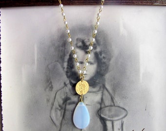 Vintage Coin Charm Layered Necklace – Antique Gold Boho Treasure