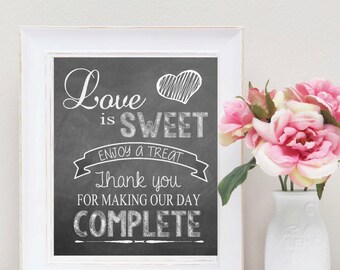 INSTANT DOWNLOAD Candy Buffet Sign, Wedding Candy Sign, Chalkboard Candy Sign