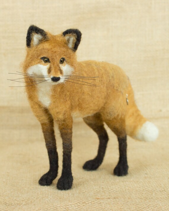 Made to Order Needle Felted Red Fox: Custom by TheWoolenWagon