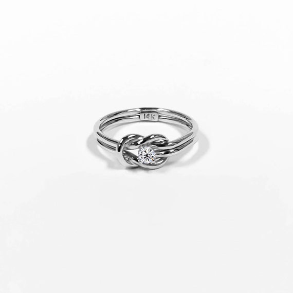 Best Friend Gift Ring Diamond Promise Ring by JewelryYourStyle