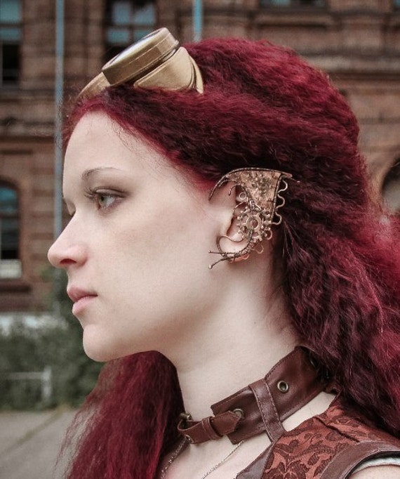 Steampunk ear cuffs / elven ears / elvish earcuffs / steam punk cuff by Quasarshop steampunk buy now online Steampunk ear cuffs / elven ears / elvish earcuffs / steam punk cuff by Quasarshop steampunk buy now online