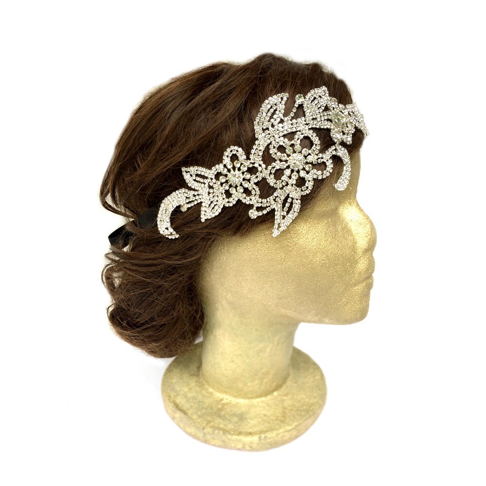 rhinestone gatsby headpiece