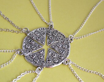 Pizza Slice Full Set | Pizza Necklace | Friendship Necklace | Best Friend Gifts | Pizza Gits | Pizza Jewelry